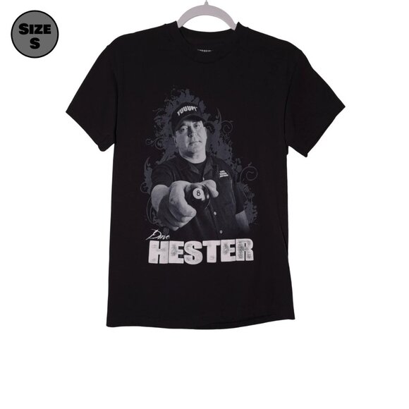 Dave Hester Eight Ball USED Shirt (S, Black, Yuuuup!, Storage Wars) - Picture 1 of 8